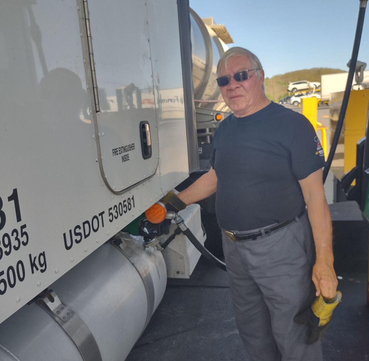 Canadian trucker Dennis Berlett